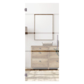Glazen deur Vetro C003 mat glas 211x73 cm