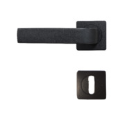 Solid H012 deurklinkset op rozet 50mm zwart