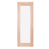 Binnendeur Spirit M15 massief hout met mat glas 201,5x78 cm