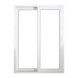 Porte de terrasse coulissante H205 x B180 cm blanc