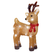 Décoration de Noël Lumineo 'Renne' en acrylique + 24 LED sur piles extérieur