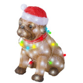 LED hond acryl steady buiten bruin/koel wit