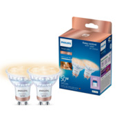Philips smart LED spot GU10 50 W tunable dimbaar 2 stuks
