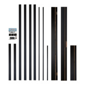 Ébrasement de porte MPX Urban 17 cm noir