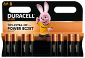 Duracell Batterij AA Alkaline Plus Power Boost 8 stuks