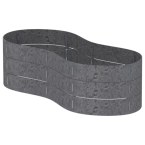 Flex Garden grijs 130 cm 3x14 cm