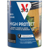 V33 beits deuren en ramen High Protect houtskool zwart 750 ml