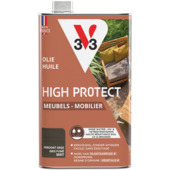 V33 High Protect olie terras en gevel houtolie zijdemat gerookt grijs 1 liter