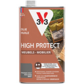 V33 High Protect olie tuinmeubel houtolie mat vergrijsd hout 1 liter