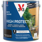 V33 beits deuren en ramen High Protect van plantaardige oorsprong houtskool zwart 2,5 liter