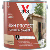 V33 High Protect beits tuinhuis zijdeglans kleurloos 2,5 liter