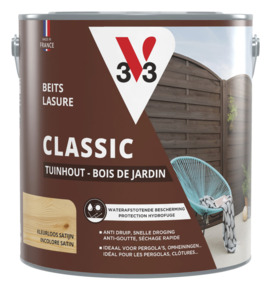 Lasure bois de jardin V33 Classic 2,5 L incolore