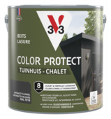 V33 Color Protect Tuinhuis beits mat RAL 7016 antraciet 2,5 liter