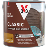 V33 Tuinhout Classic beits zijdemat lichtbruin 2,5 liter