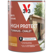 V33 High Protect beits tuinhuis zijdeglans gouden eik 750 ml