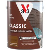 V33 Classic beits tuinhout zijdemat donkerbruin 5 liter