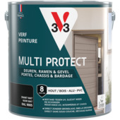 V33 verf Multi Protect hout / alu / pvc zwart RAL 9005 mat 2,5 liter
