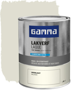 Laque intérieure satin GAMMA 750 ml moonlight RAL 9010
