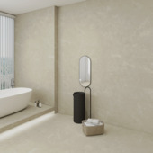 Dalle murale pvc Allora 5 mm 30,5x61 cm 1,116 m² beige marbré mat
