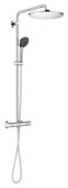 Grohe regendoucheset Quickfix Vitalio Joy XXL - hoofddouche 31 cm - met handdouche en thermostaatkraan 3 standen chroom - hartafstand kraan 15 cm