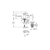 Mitigeur de lavabo Grohe Get taille S blanc