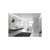 GROHE wastafelkraan Essence M-size met hendel en waste Hard Graphite