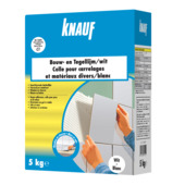 Knauf bouw- en tegellijm wit 5 kg