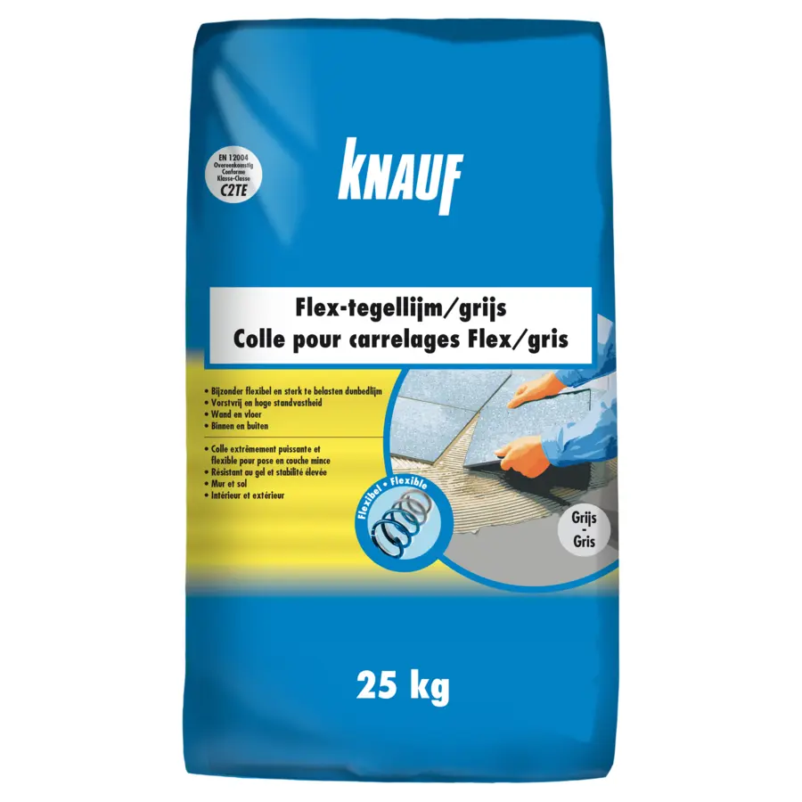 Knauf tegellijm Flex grijs 25 kg