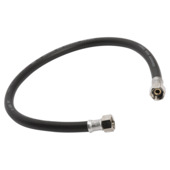 Flexible gaz naturel Sanivesk 1/2"F x 1/2"F 1 m caoutchouc noir