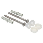 Sanivesk potschroeven inox/wit 2 stuks