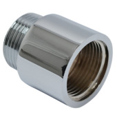 Rallonge robinet Sanivesk 3/4"F x 3/4"M 25 mm chromé