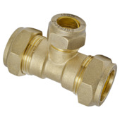 Sanivesk knelkoppeling T-stuk 22x15x22 mm