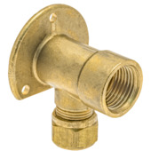 Sanivesk knelkoppeling muurplaat 15 mm x 1/2"F