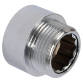 Rallonge robinet Sanivesk 3/4"F x 3/4"M 15 mm chromé