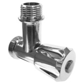 Robinet sortie verticale Sanivesk 3/4"M x 1/2"M pour lave-linge