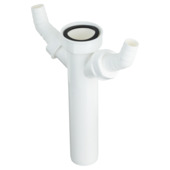 Raccord en T double Sanivesk 40 mm synthétique