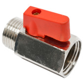 Robinet boule mini à levier Sanivesk 1/2"M x 1/2"F chromé