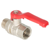 Sanivesk kogelkraan hendel 1/2"M x 1/2"F nikkel