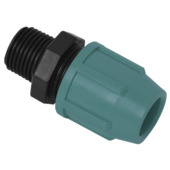 Réduction raccord rapide Sanivesk 20 mm x 1/2"M polyéthylène