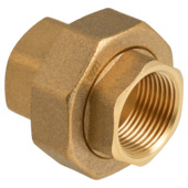 Sanivesk rechte koppeling draad 3-delig 3/4"F x 3/4"F