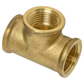 Sanivesk T-stuk draad 4/4"F x 4/4"F x 4/4"F messing