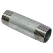 Mamelon tube fileté Sanivesk 3/4"M x 3/4"M 80 mm galva