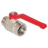 Sanivesk kogelkraan hendel 1"M x 1"F vertind