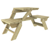Picknicktafel Bente grenen hout 80 x 58 x 160 cm