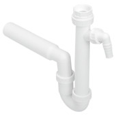 Sanivesk universele sifon 6/4"x40 mm wit