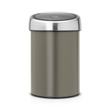 Brabantia Touch Bin vuilbak 3 L Platinum / Matt Steel deksel