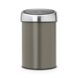 Brabantia Touch Bin vuilbak 3 L Platinum / Matt Steel deksel
