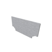 Plaque d'extrémité pour caniveau mini inox