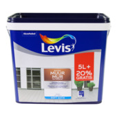 Levis Muur Buiten muurverf zijdeglans wit 5+1 L