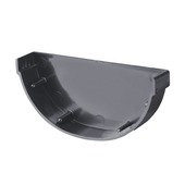 Martens eindstuk mastgoot antraciet 100 mm